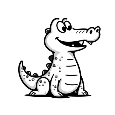 Crocodile sticker