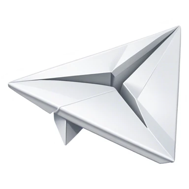 paper airplane sticker