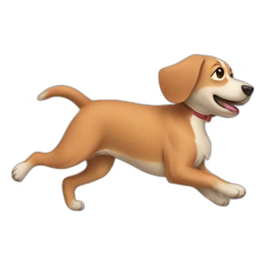 dog legs rolling sticker