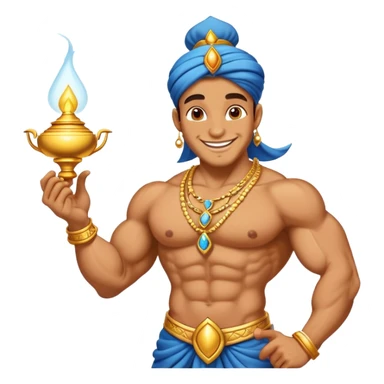genie of the lamp sticker