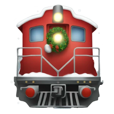 Singular Christmas themed train sticker