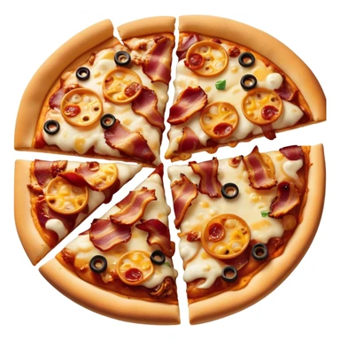 Bbq bacon chicken pizza sticker