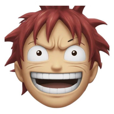 Luffy gear 5 who laughs sticker
