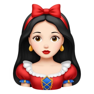 sash with snowwhite's face on it sticker