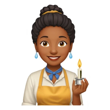 Candle Maker black woman sticker