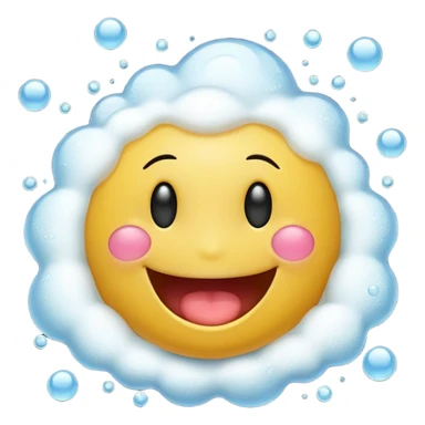 Foaming from mouth smiley sticker