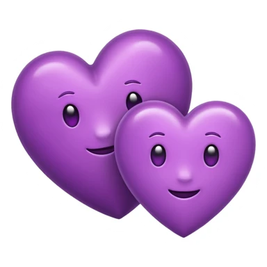 Two Purple Heart emoji sticker