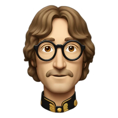 John Lennon head sgt pepper era sticker