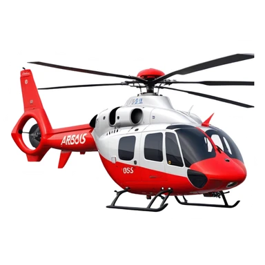 Rescue Helicopter - Airbus H145 (Model Year: 2021) (Iconic colour: Red with white) sticker