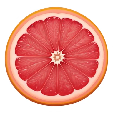 juicy grapefruit (pompelmo) with pink flesh sticker