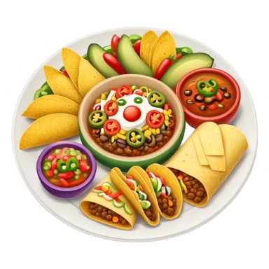 Mexican food sticker