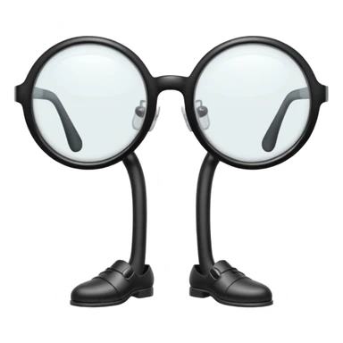 Degli occhiali con delle gambe sticker