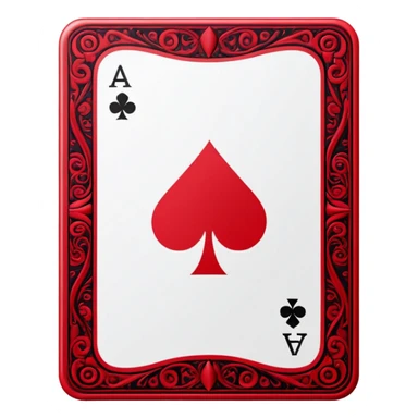 Ace playing card sticker