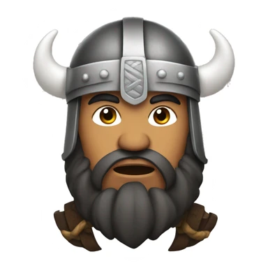 latino viking face sticker