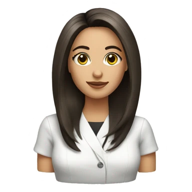 Brunette Hairstylist  sticker