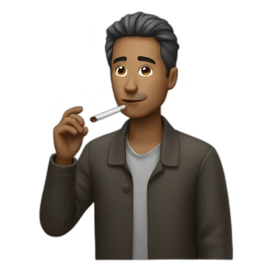 person who smoke sticker