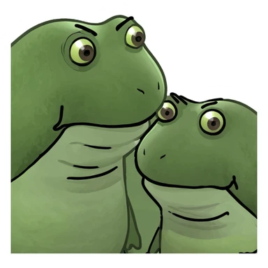 bufo stopping another bufo sticker