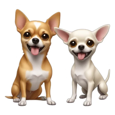 Duel-between-chihuahua-and-chihuahua sticker