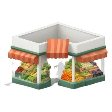 A store to sell veg and fruits  sticker