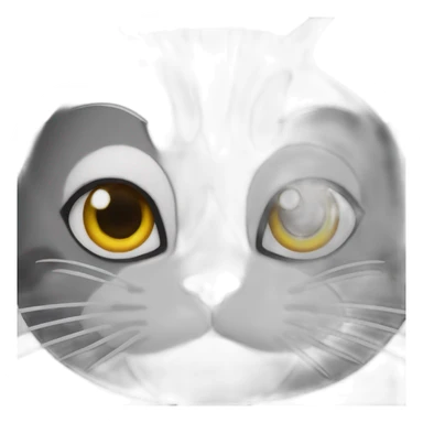 shock cat face sticker