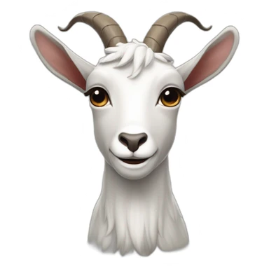 crie uma foto com texto escrito goat com uma coroa encima do texto sticker
