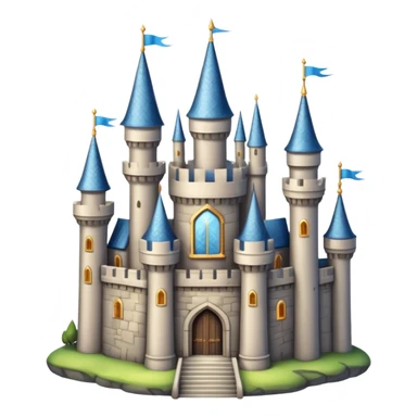 fantasy castle on the sky sticker