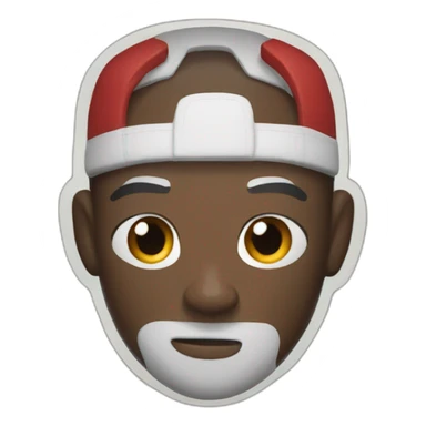 boxer flat on the canvas sticker