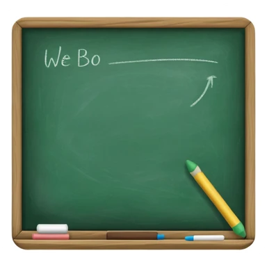 blackboard with chalk sticker