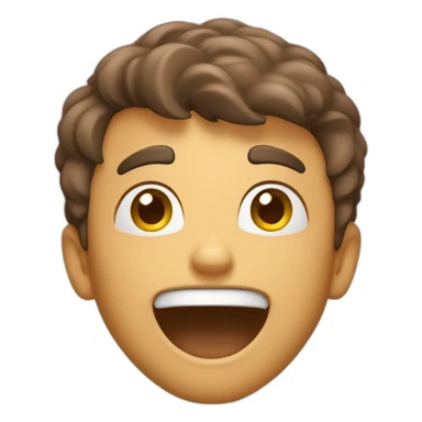 Excited face sticker