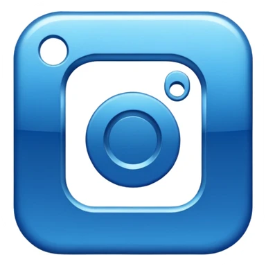 Instagram blue thick meta  symbol sticker