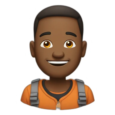 Emoji with Reese of the malcom in the mittle, with happy face  sticker