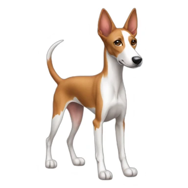Ibizian hound dog full body sticker