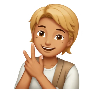winking emoji rubbing hands sticker
