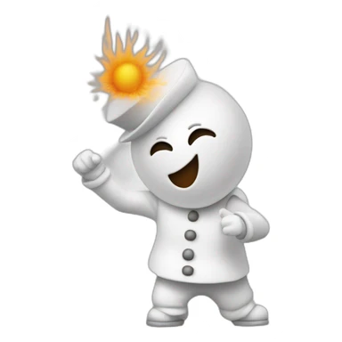 bonhomme qui fait un dab sticker