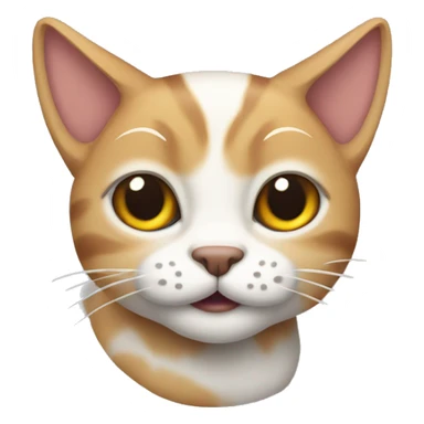 Gato atigrado de varios colores  sticker