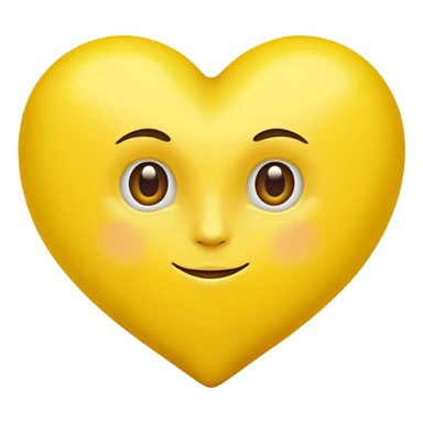 Realistic lemon heart sticker