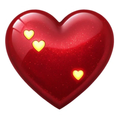 red glitter cyberpunk love sticker