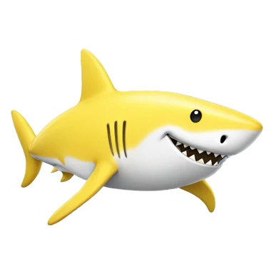 Shark in banana costume sticker
