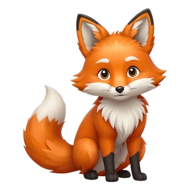 two tails fox sticker
