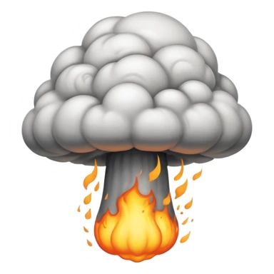Mushroom cloud of nuke sticker