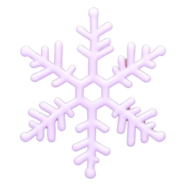 light pink snowflake sticker