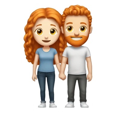 ginger with her boyfriend sticker