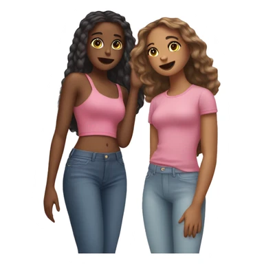 👯‍♀️ but with three girls sticker