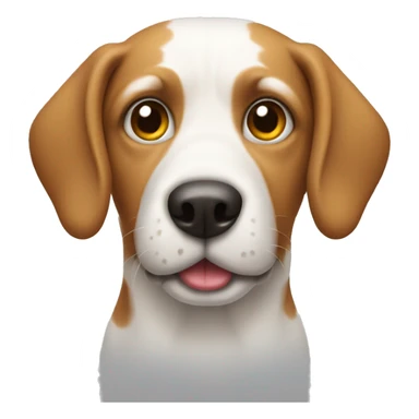 Dog wearing a hoddi sticker