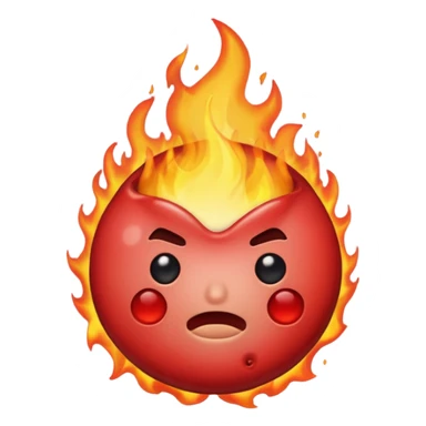 Burning male nipple emoji sticker