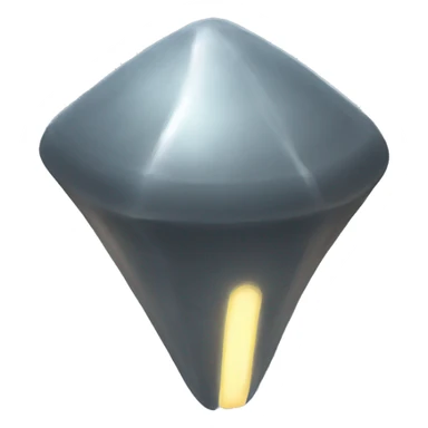 a glowing pure grey space artifact sticker