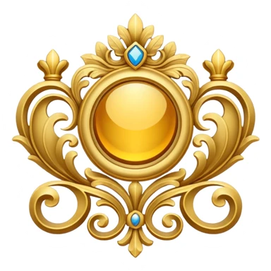 Royal Fancy Deluxe Deco Icon Logo Insignia Symbol sticker
