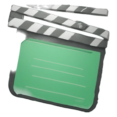 green filmmaking slate sticker