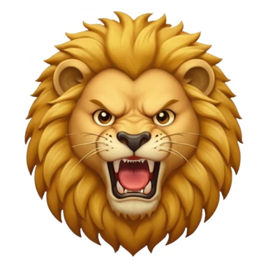 angry lion sticker