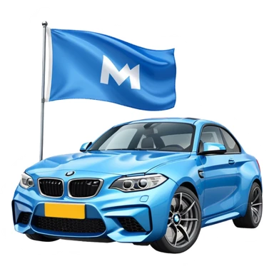 Bmw m2   Flag  sticker